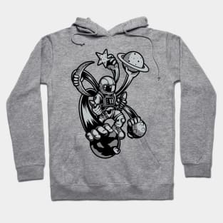 astronaut multiple hand planet Hoodie